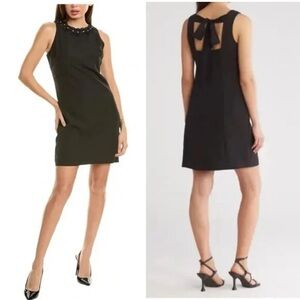Sam Edelman Women‎ Necklace Sheath Sleeveless Black Dress Size 8